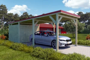 Carport Ralf 26 m² with a storage room