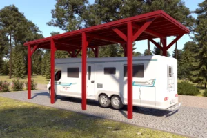 Camping carport Ralf 32m²