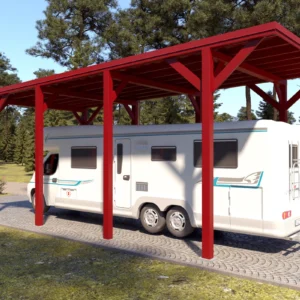 Camping carport Ralf 32m²