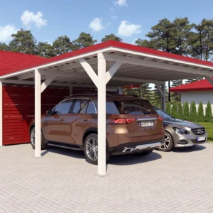 Carport Ralf 52m² with a storage room
