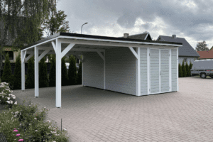 Carport Ralf 24m² with a storage room