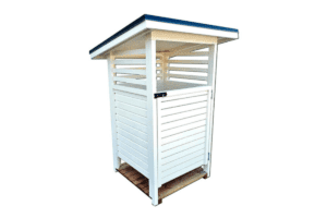 Bin storage with a door 120-240L