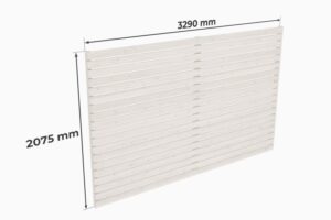 Rear wall for Ralf 42m² carports